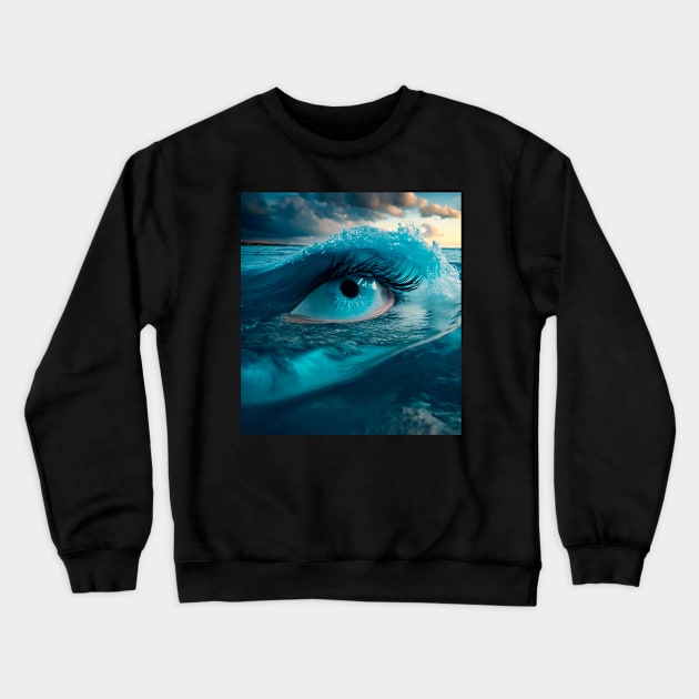Tears Sea Crewneck Sweatshirt by Manual Mente Gifts (MMG)